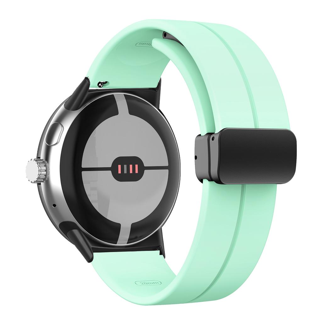 NEW Silicone Strap for Google Pixel Watch 3 45mm Band for Google Pixel Watch 1 2 3 41mm Magnetic Wristband Bracelet Accessories