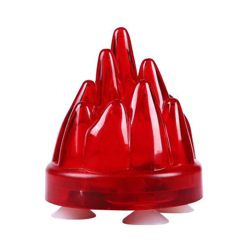 Siebenfarbige LED-Aquarium-Vulkanleuchte mit Luftstein-Blaseneffekt