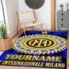 Inter Milan Customize Text Area Rug Design for Balcony Dining Room Foyer Entryway Antislip Carpet Anime Office Decor Birthday/Christmas Gift