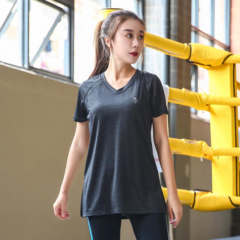 Women's Plus Size Quick-Dry Yoga T-Shirt - Summer Gym Loose Fit Running Top for Weight Loss