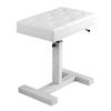 Hydraulic Lifting Piano Stool Chair Height Adjustable Music Stool with PU Leather Sponge Cushion for Vanity Living Room Bedroom