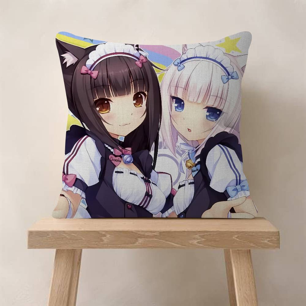 Anime Nekopara Pillow Anime Pillow Sofa Bed Head Pillow Cover Cushion Cover Fashion
