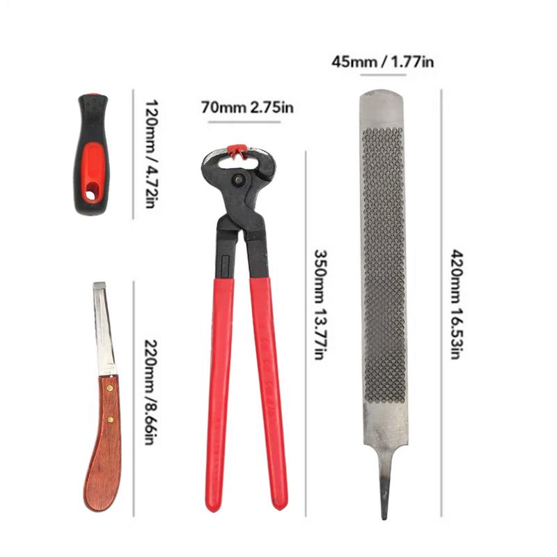Ziegenhuftrimmer Rinderpflegescheren Ergonomisches Multifunktionales Nagelhandflächen-Set Für die Pferdepflege und das Scheren