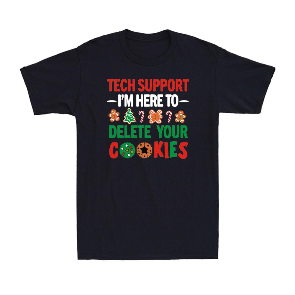 Tech Support Christmas Cookies Funny Christmas Cookies Candy Men s T-Shirt S разноцветный