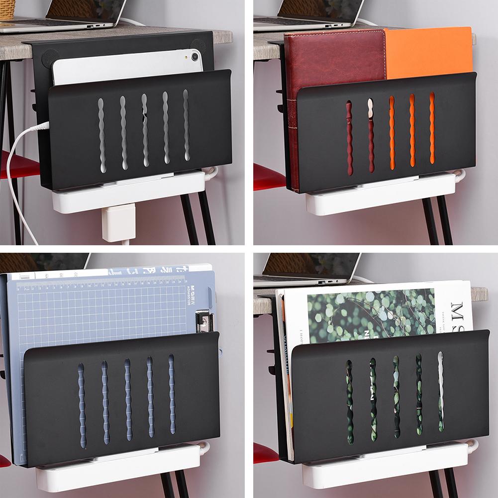 Under Desk Laptop Holder No Drill Clamp on Desk Shelf Hanging Laptop Mount for Office Supplies & Studio Essentials
