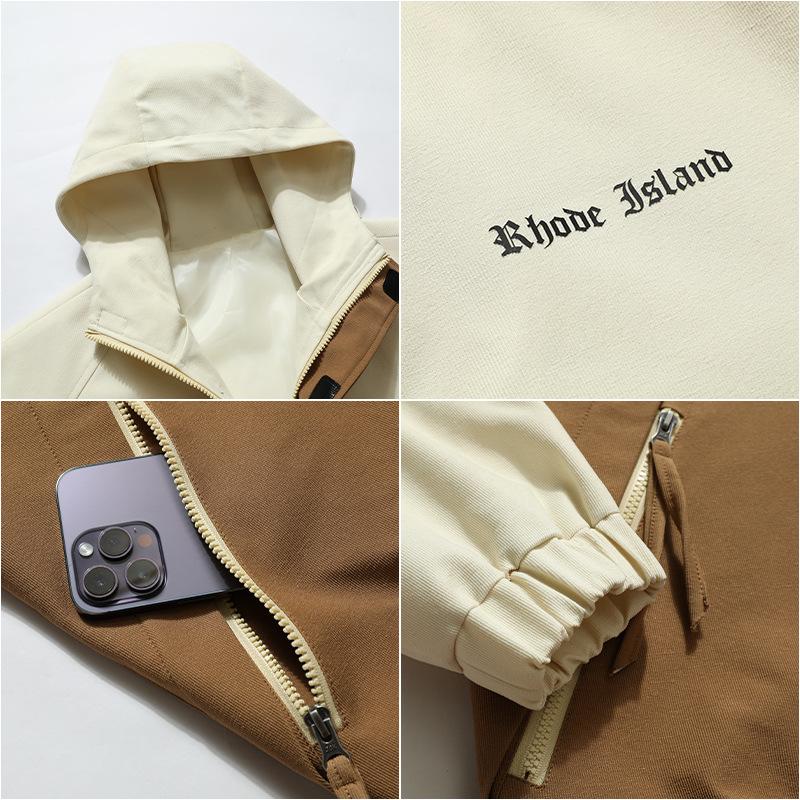 Large Size Jacket Spring and Autumn Hooded Jacket Jacket Men's Spring and Autumn Teen Handsome Versatile Loose