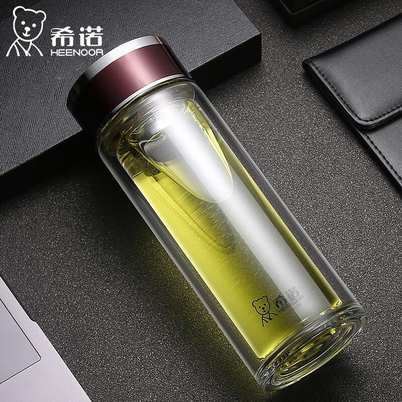 Heenoor Double-Layer Insulated Glass Cup