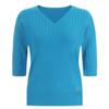 Shop   Women V Neck Regular Tencel Short sleeVe Knit iVory Frb Wkn 11905
