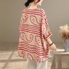 DIMANAF Plus Size New T-Shirt Women Loose Casual O-Neck Lady Tops Tees Shirts Flower Print Oversize Summer 2026