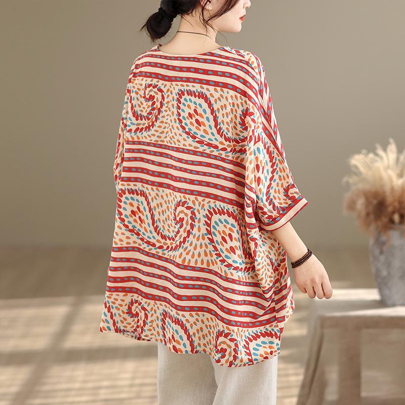 DIMANAF Plus Size New T-Shirt Women Loose Casual O-Neck Lady Tops Tees Shirts Flower Print Oversize Summer 2026