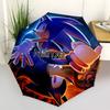 1PC Sonic the Hedgehog - Custom Name Automatic Folding Umbrella - Compact 8-Rib Design, Durable Plastic & Iron, Daily Use S0106022