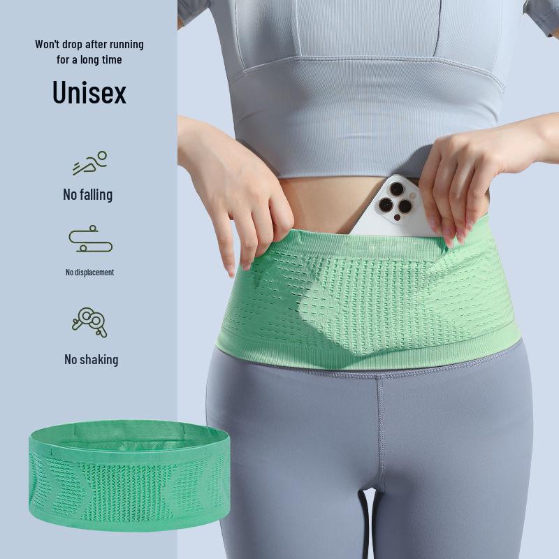 Men's Breathable Anti-theft Running Waist Bag with Phone Pocket - High Elasticity Fitness Belt for Outdoor Morning Run