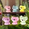 Glow-in-the-dark Koala Micro Landscape Gardening DIY Crystal Ball Decoration Accessories Cute Little Koala Resin Decoration