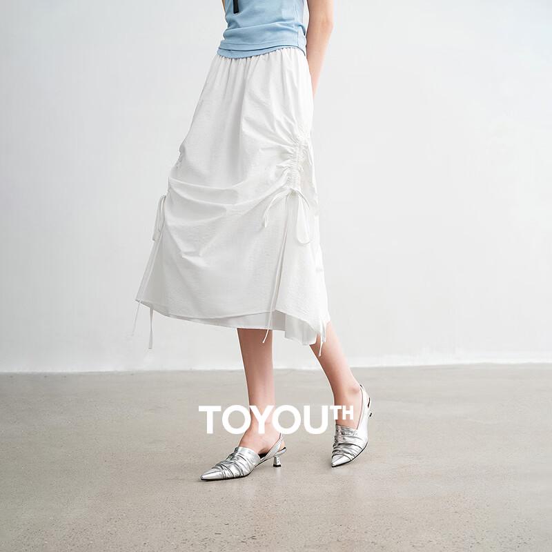 Women s Premium Solid A-Line Midi Skirt S