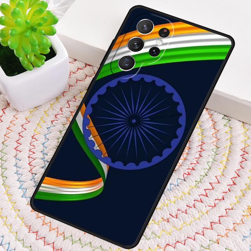 India Indian Flag Silicone Phone Case For Samsung Galaxy Note 10 Pro S26 S25 S24 S23 S22 S21 Plus S25Ultra Capa Cover