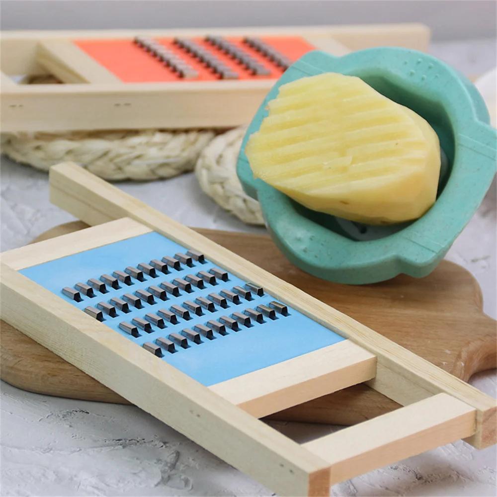 Wooden Vegetable Grater Potato Slicer Household Vegetable Fruit Carrot Chipper Kitchen Tool Shredder Peeler Masher Accessories