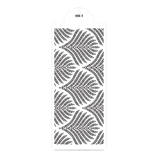 Embossing Mold Wheat Spike Pattern Heat Resistant PET Spraying Cake Border Stencil for Home