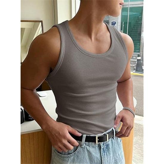 Herren Sommerweste Rundhals Workout Fitness Muskelweste