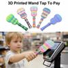 Creative 3D Print Wand Tap To Pay Convenient Checkout Portable Telescoping Credit Card Holder Funny Cute Magic Wand Holder