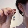 Sparkling Crystal Rhinestones Dangling Earrings With Alloy Material Fashion Jewelry Ideal For Parties Weddings Event