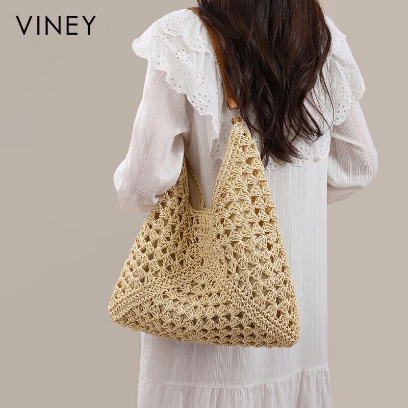 Viney Fashion Woven Straw Tote Bag