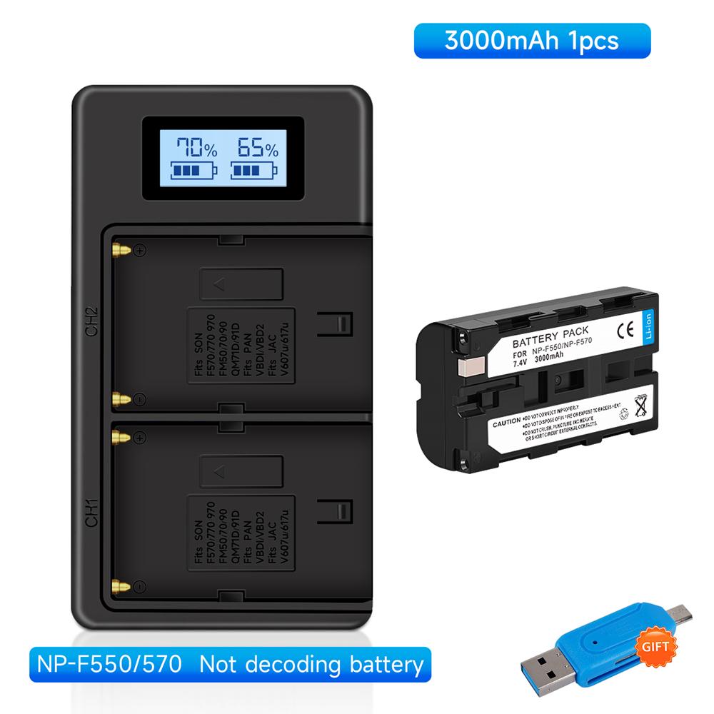 NPF550 NPF570 NPF970 NP F550 F570 F330 NP F970 F770 F960 Camera Battery 3000mah for Sony CCD-SC55 TR516 TR716 TR818 Battery