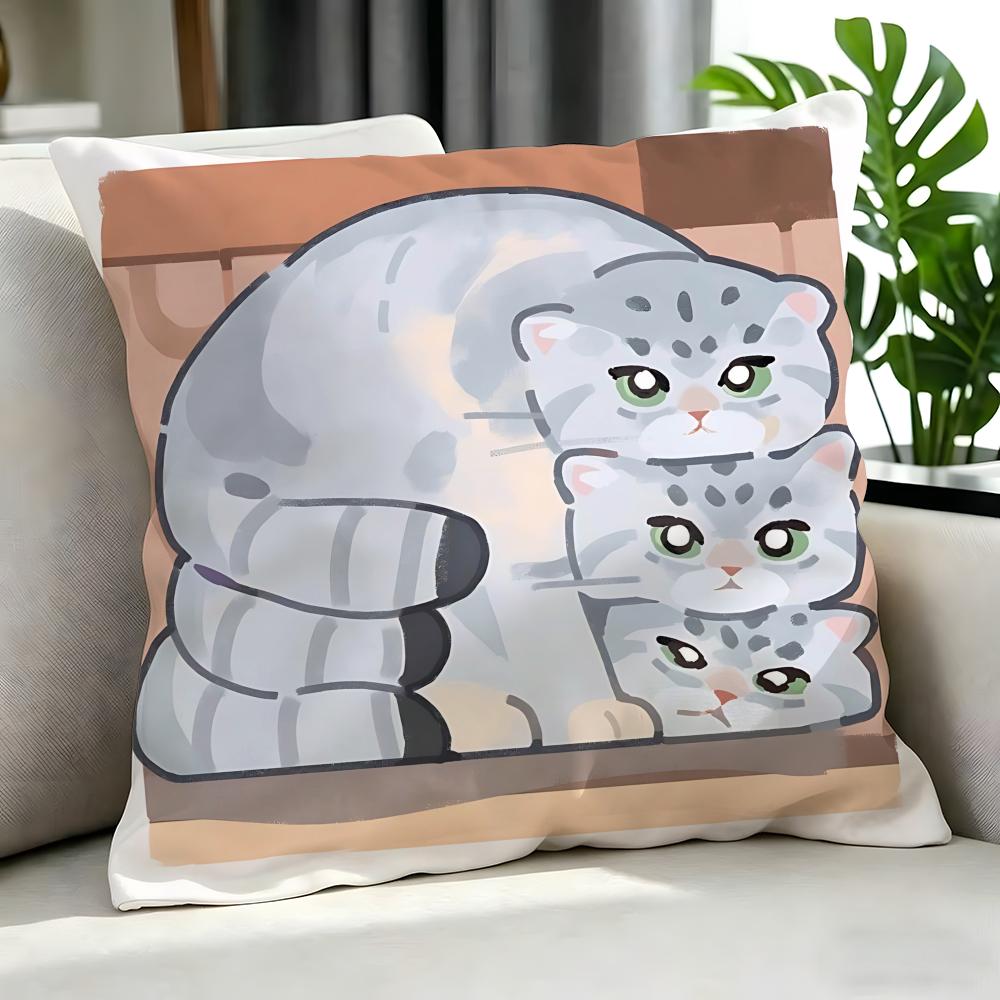 Animal PPallass cat Cushion Cover Cushion Cover Set Pcs x x x Pillowcase Decorative Sofa Home Decor