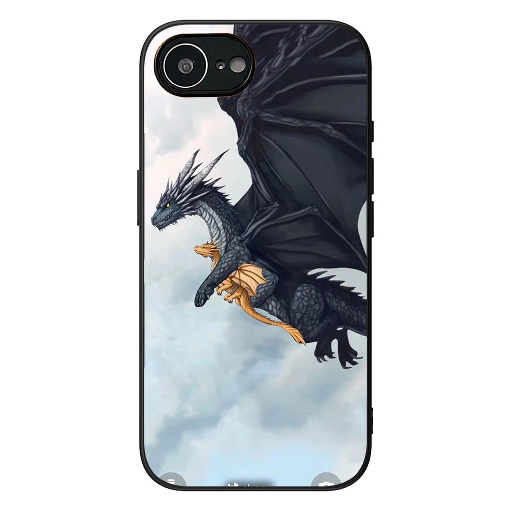 Book Dragon Fourth Wing Phone Case for Samsung Galaxy A06 A05 A14 A50 A51 A52 A12 A13 A23 A70 A07 A25 A26 A72 A56 Soft Cover