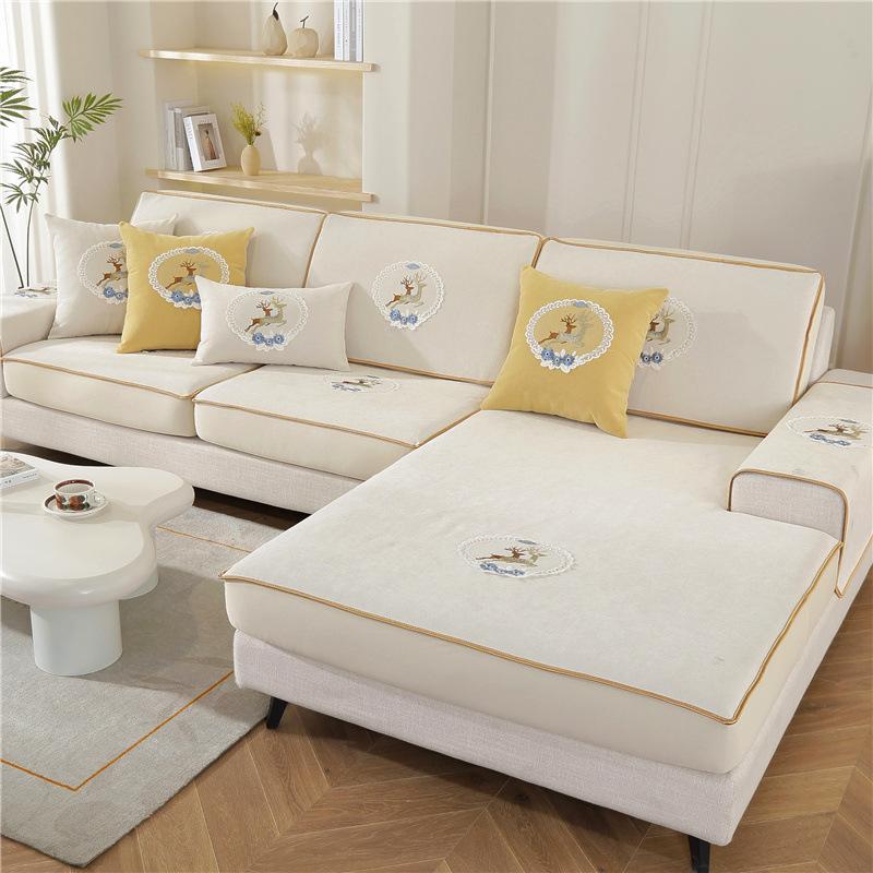 Pokrowiec na sofę Chenille Stretch Pokrowiec na cały pokrowiec Poduszka na leniwą sofę Cztery pory roku Uniwersalny pokrowiec na siedzenie