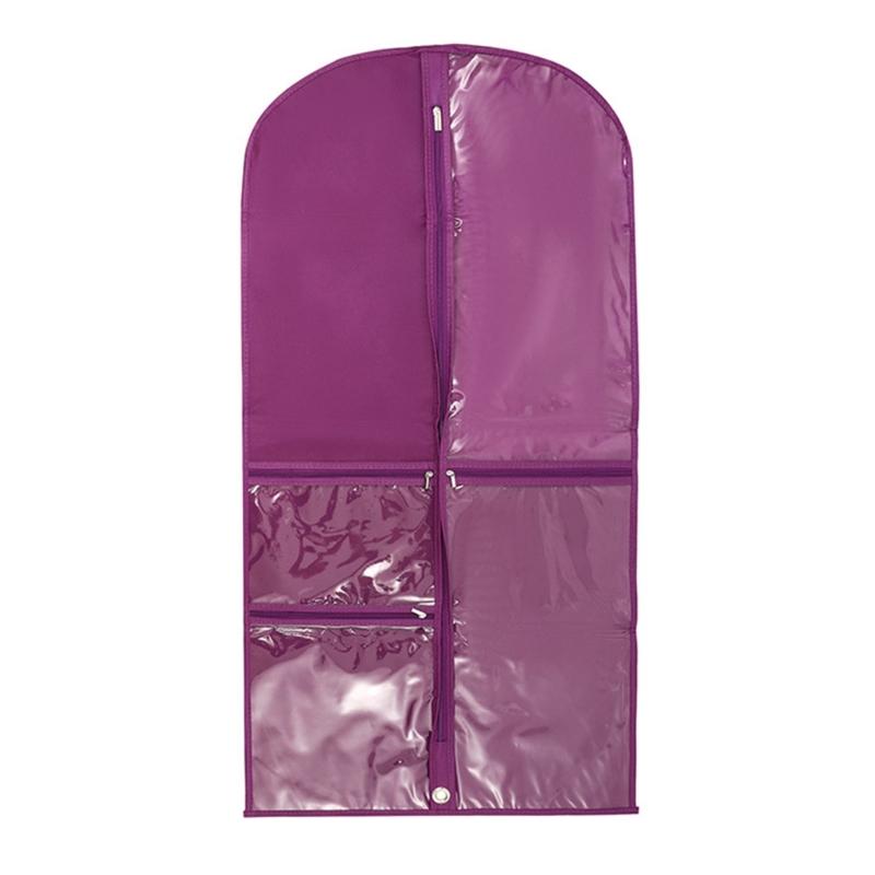 Детская сумка для одежды с 5 карманами складной чехол для танцевального костюма для соревнований практичный чехол для подвешивания одежды 1 фиолетовый 1070₽