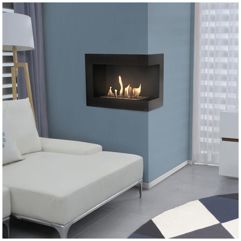 Nástěnný bioetanolový krb DELTA pravostranný 70 cm TÜV