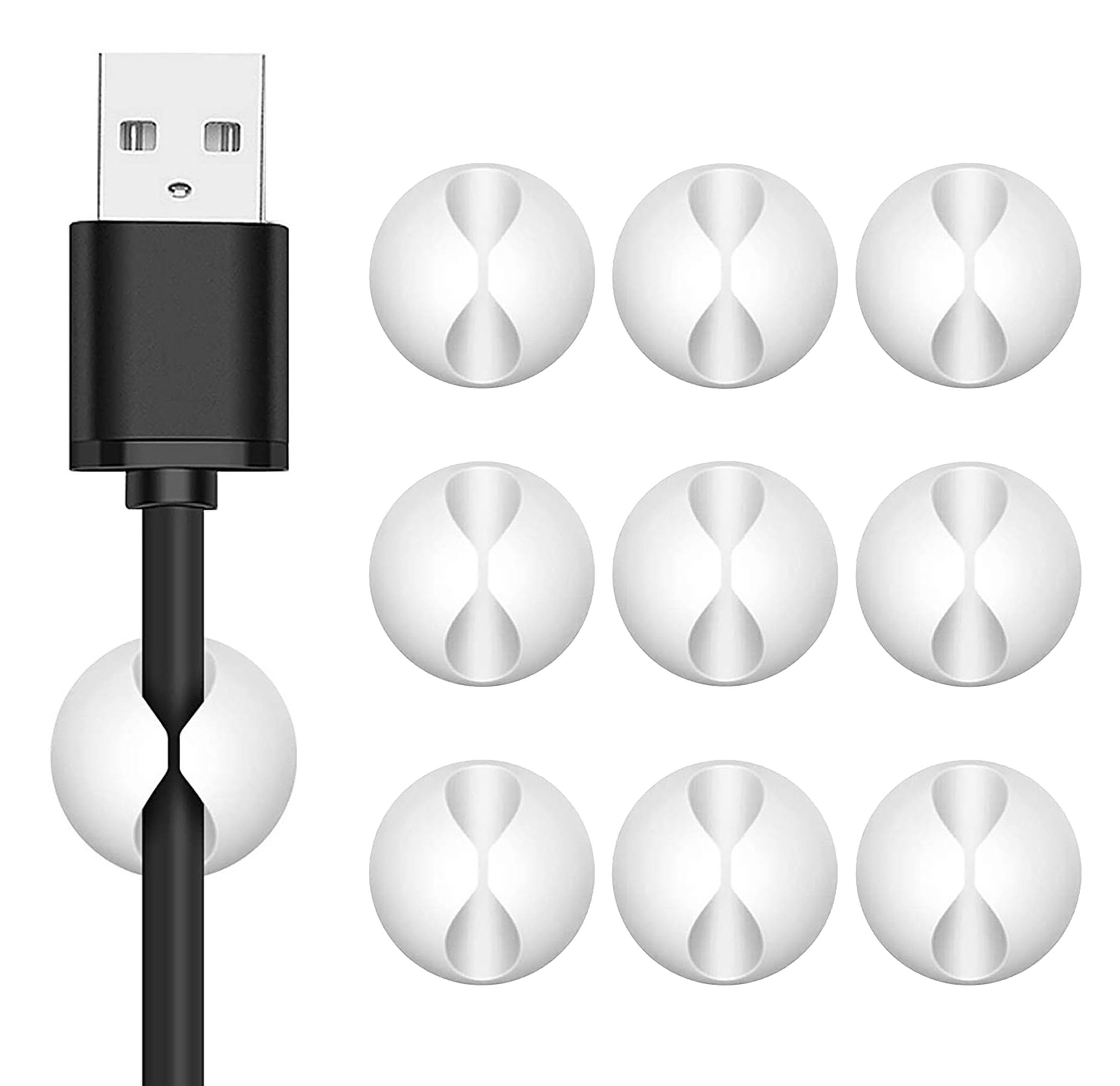 

Neyiem Electrical Wire Clips, Cable Stands for Fixing Cables, Ideal for Home, Car, Office, Table Storage, Wire Organization, Preventing Wires from