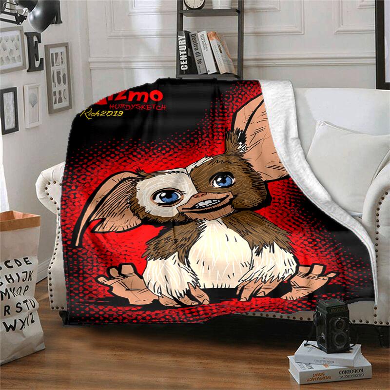 Gremlins Flannel Blanket Soft Warm All-Season Throw, Design for Camping, Car Travel, Hiking Sofa, Bed, Office Perfect Gift for Parties