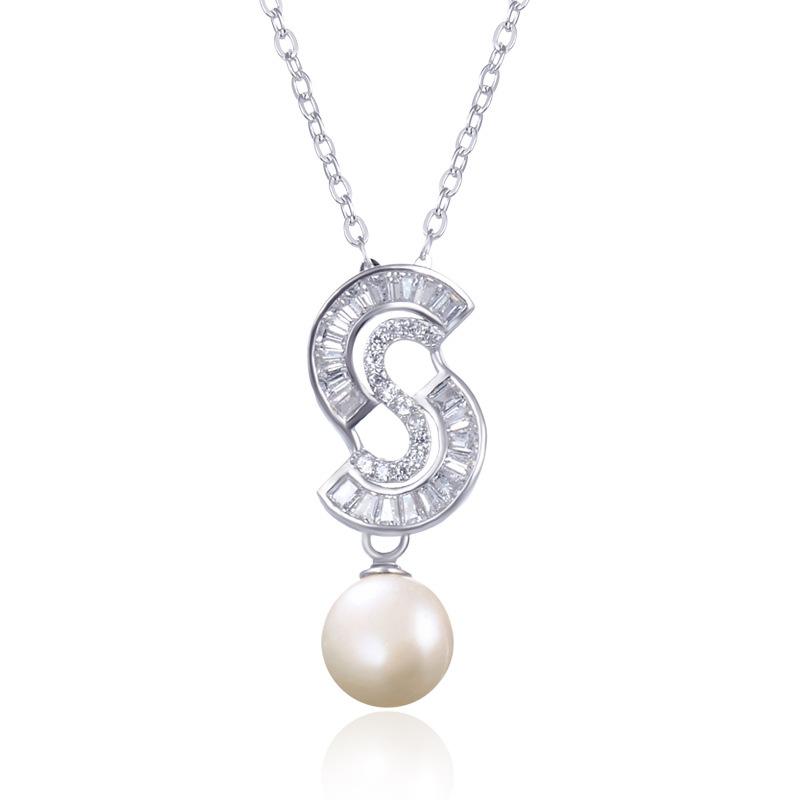 Lindon 925 Sterling Silver Classic Women Necklace Pendant Zircon Fashion Gift