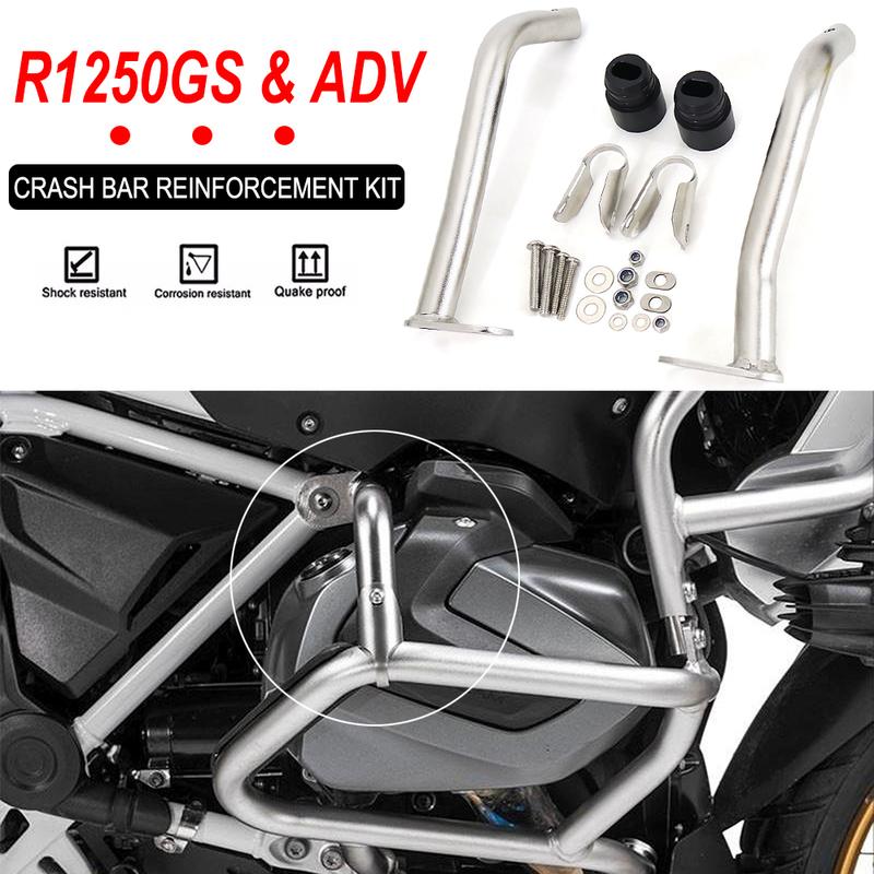 For BMW R1250GS & Adventure Lower OEM Bars Engine Crash Bar Protection Bar R 1250GS 1250 GS ADV Crash Bar Reinforcement Kit