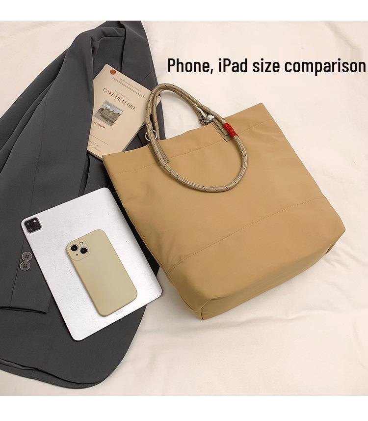 Women's Solid Color Nylon Crossbody Bag - Large Capacity, Versatile Handbag for Work and Commute