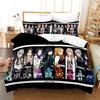 Demon Slayer Anime Bedding Set 3d Duvet Cover Sets Pillowcase Bedclothes Home Textile Cartoon Twin Queen King Size Kids Gift