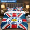 3PCS Leicester City F.C Printed Soft Bedding Set,Including 1pc Duvet Cover And 2pcs Pillowcases Perfect for Bedroom, Dormitory, Fan Gift