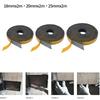 Heat Resistant Flat Stove Rope Gasket 2m Black Fiberglass Sealing Parts For Stove Glass, Oven, Chimney Doors Replacement Parts