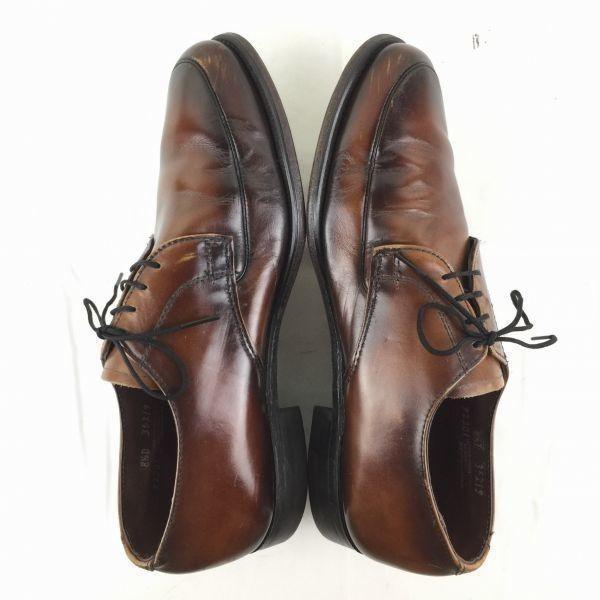 70s-80s Vintage Made In USA J.C. Penney U-Tip Goodyear Welted Business Shoes Brown Size 8.5D 26.0-26.5 Men's(USED)