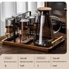 Handun Heat-Resistant Glass Cup Set with Tray and Kettle