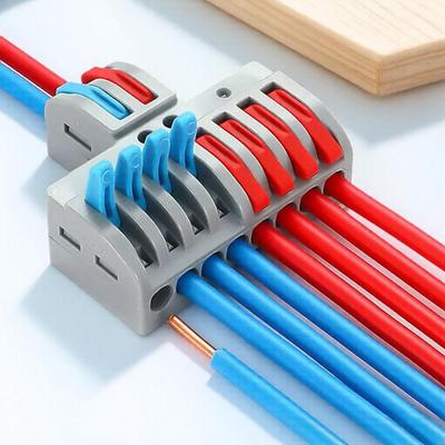 2 To 4/6/8 Way Quick Connect Terminal Block Wire Butt Connector for Home Electrical DIY Projects