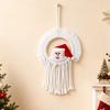 Round Shape Santa Claus Wall Hanging 20x30cm Santa Christmas Decoration  Kids Room Decoration