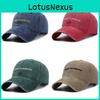 Trendy Letter Print Baseball Cap Cotton Washable Sun Hat For Outdoor Sports Activities