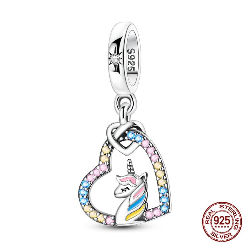 Original Charms Copper Heart-Shaped Infinity Charms Beads Fits 3Mm Original Bracelet Womens Diy Fine Jewelry Gifts