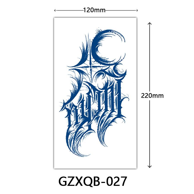 Herbal Half Arm Tattoo Stickers, Big Arm Juice Semi-Permanent Tattoo Stickers, Sweatproof Tattoo