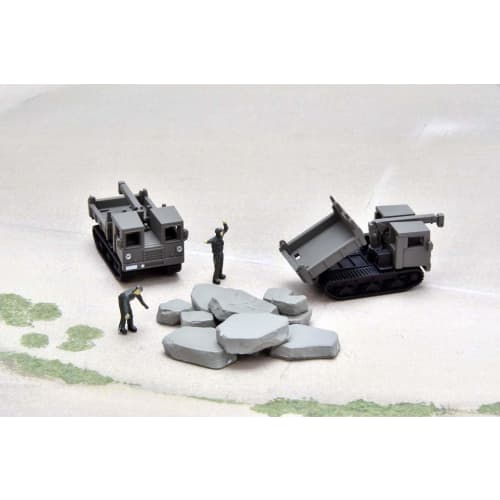 GJ! 100 Views of Working Vehicles 003R ~Self-Defense Force Disaster Prevention Training Site~ Returns 8-Piece Box Diorama Supplies