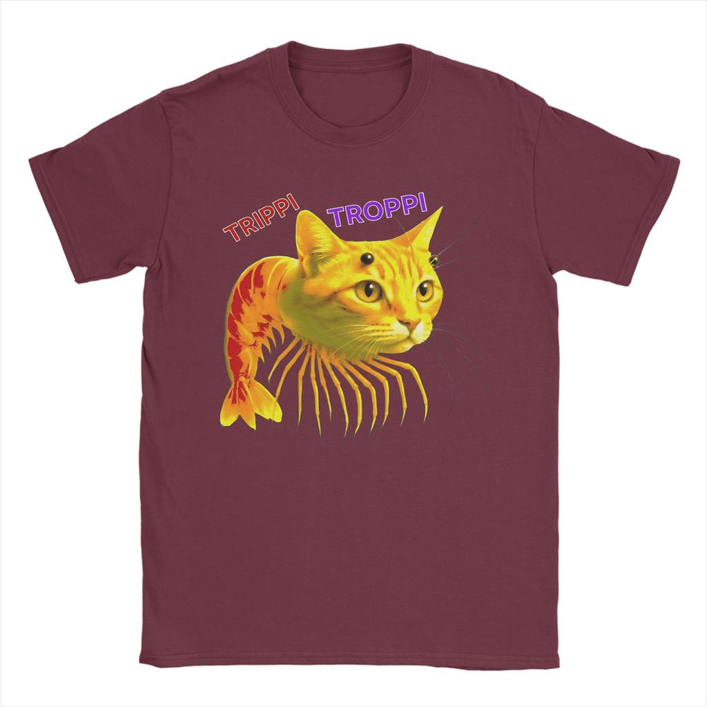 Trippi Troppi  Italian Brainrot Unisex T Shirt  Unique Tees Short Sleeve O Neck T-Shirts Pure Cotton Plus Size Tops