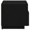 Nightstand Set of 2 Black Oak Effect 40 x 39 x 37 cm
