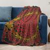 Bohemian geometric patterns Flannel printed blanket suitable for all seasons suitable for living room office sofa and travel